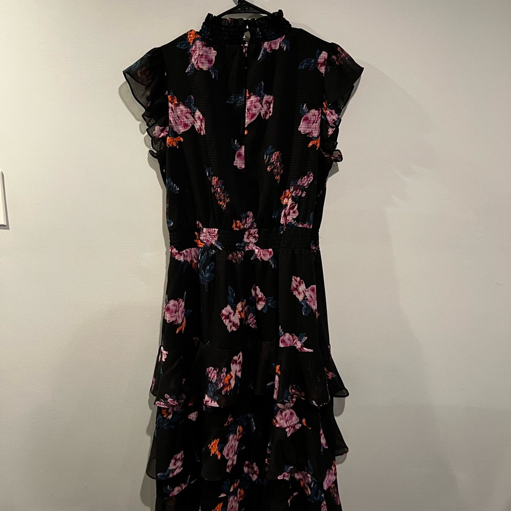Floral Black Dress